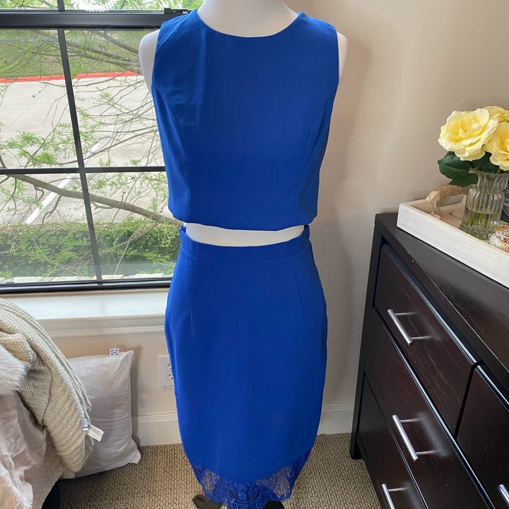 Lulu's Blue Skirt Set